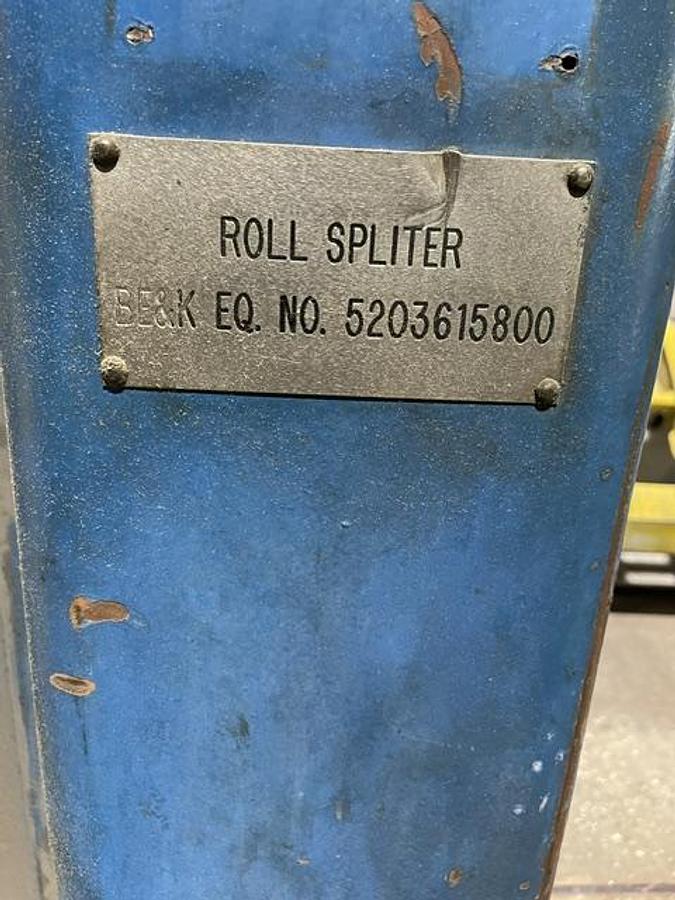Used BE&K 108W"x65D" Roll Splitter #47628