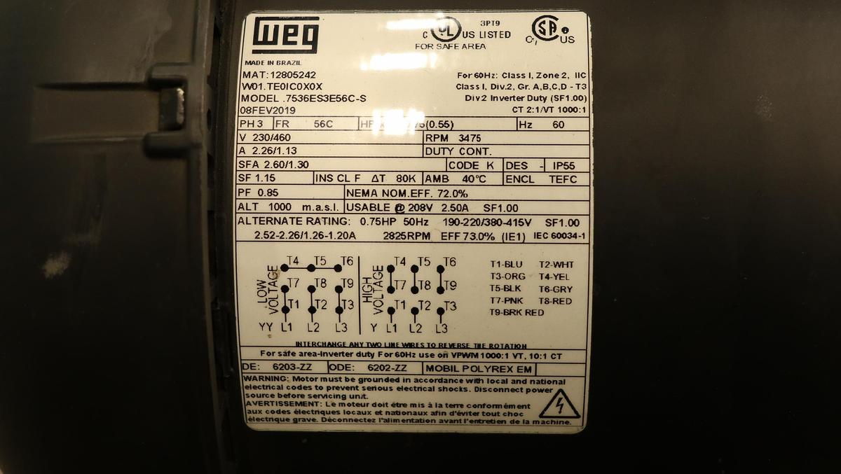Unused Master Power Transmission Refiner Set-up Gear Drive & A/C Motor  #46848