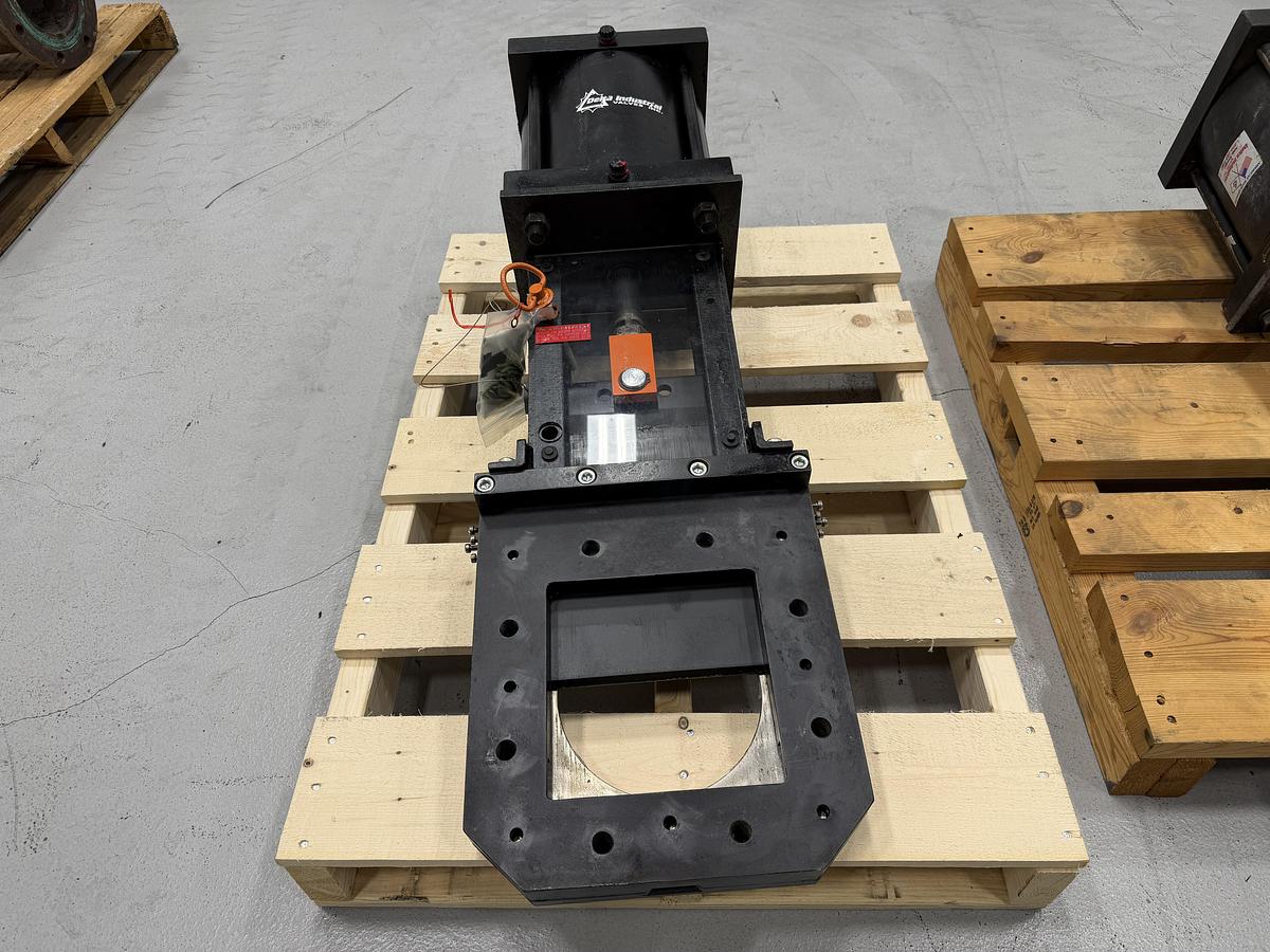 Unused Delta Industrial 8" Air Operated Knife Gate Valve #47089