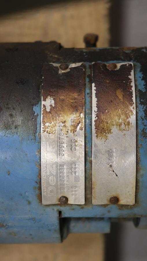 Used Dezurik 8" Electronic Basis Weight Valve #46624