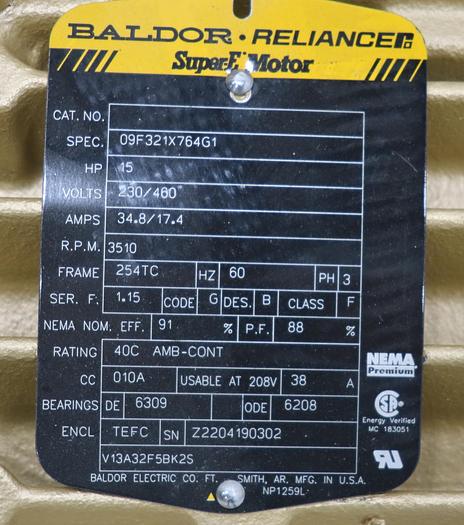 Used Goulds E-SV ESV 2X2X4-2P-PM Multi-Stage Pump #45710