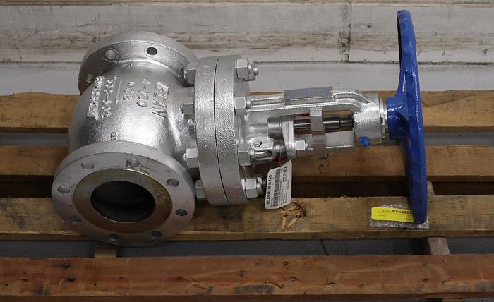 Unused Velan 4" Hand Operated Outside Stem And Yoke Valve #45736