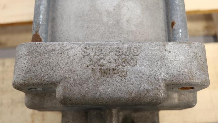 Used Stafsjo 8" Air Operated Knife Gate Valve #46383