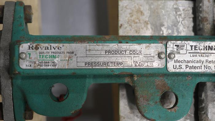 Used Rovalve S17-A 4” Hand Operated Knife Gate Valve #45766