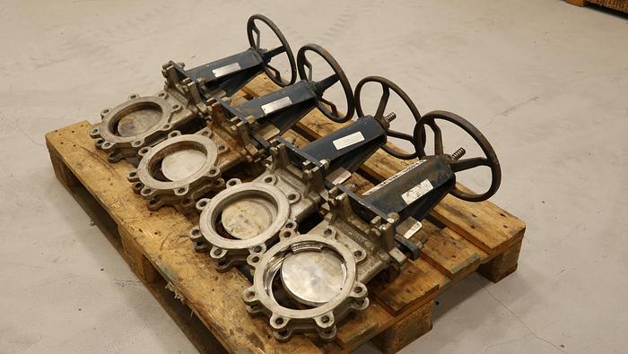 Used Fabri-Valve 6” Hand Operated Knife Gate Valve #45325