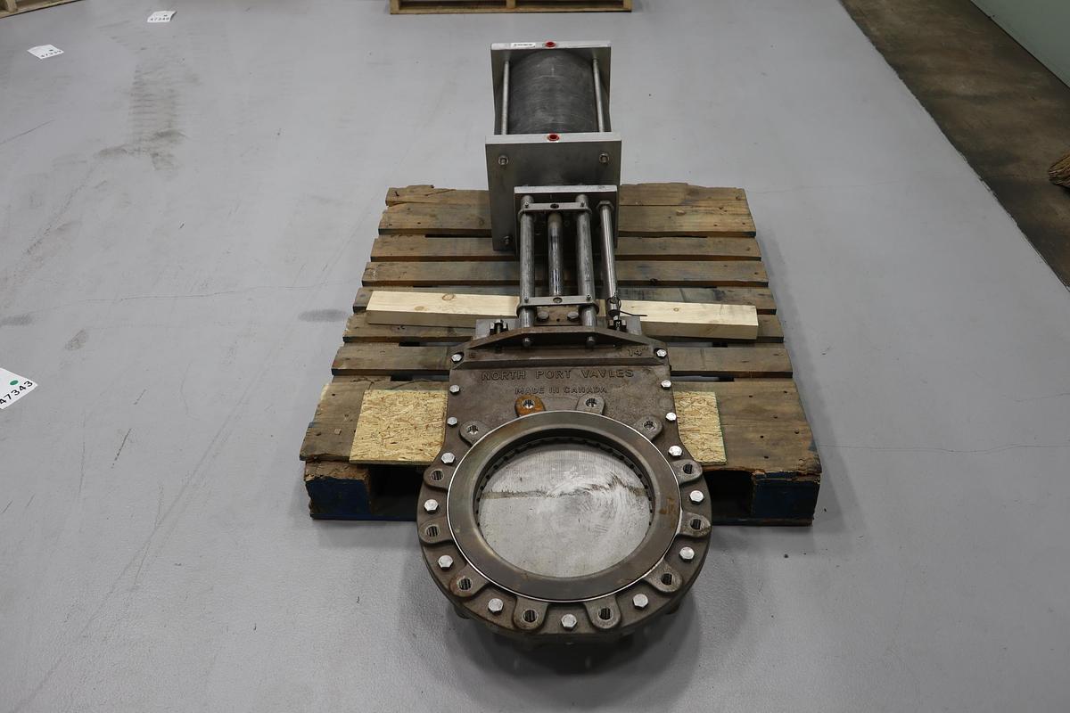 Unused North Port Valves 14" Air Operated Knife Gate Valve #47341