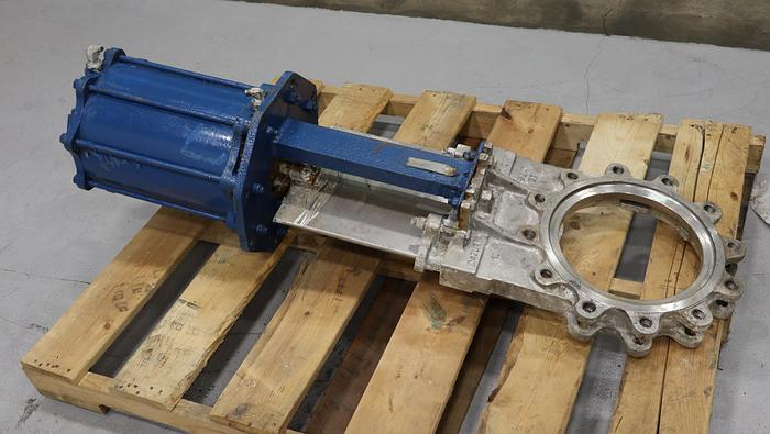 Used Dezurik 10" Air Operated Knife Gate Valve #46351