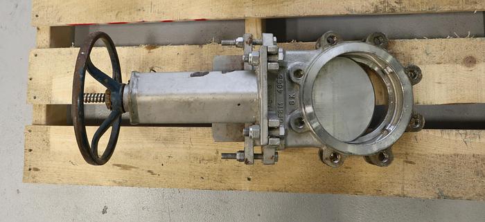 Used FABRI-VALVE 6" Hand Operated Knife Gate Valve #46249