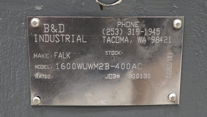 Unused Falk Ominibox Worm Gear Reducer #46001