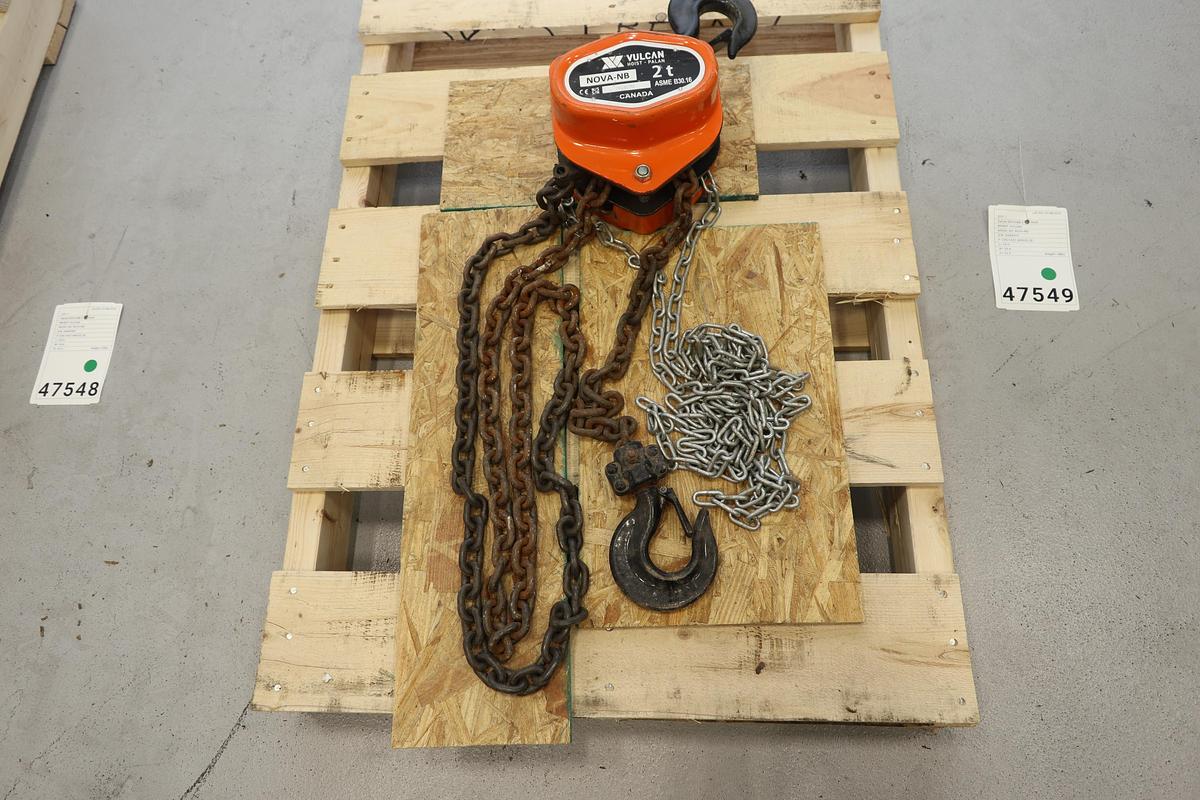 Used Vulcan NOVA-NB 2-Ton Hoist #47549