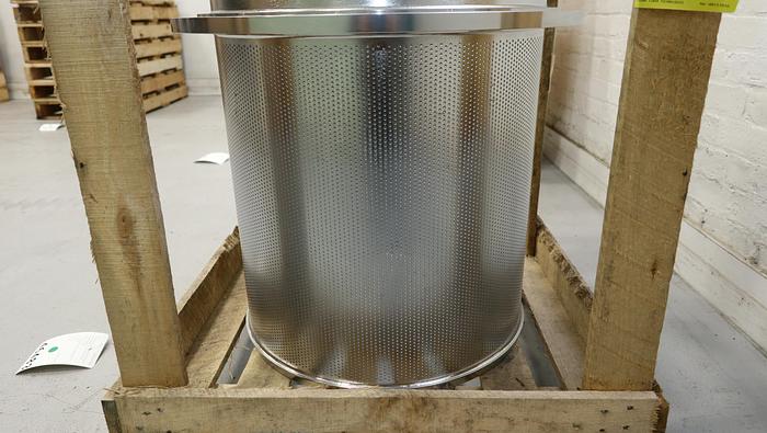 Unused Bird Model ST- 400 Stainless Steel Pressure Screen Basket With .094 holes,12.6% OA #46483