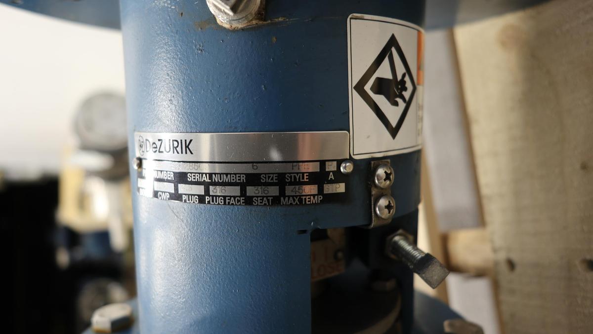 Used Dezurik 6" Electronic Basis Weight Valve #47118