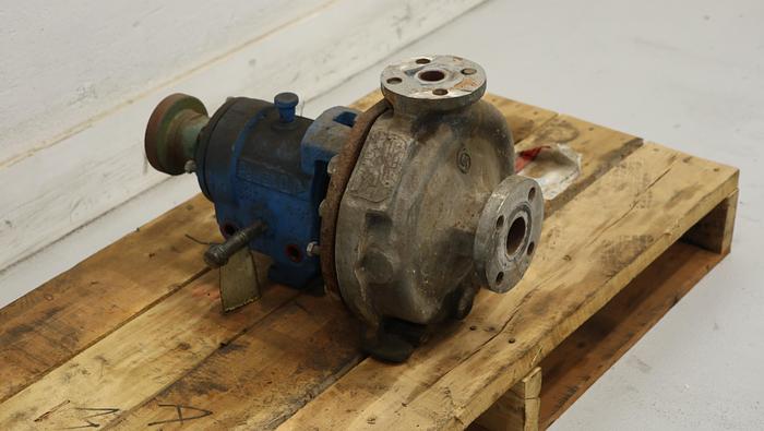 Used Power D 3196 Pump, 1x1.5x8, 6-Vane Stainless Steel Impeller, Stainless Steel Casing #23669