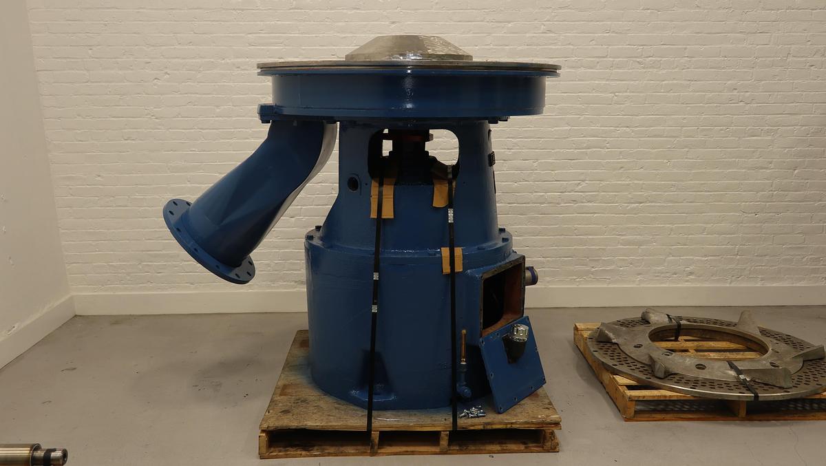 Used Beloit Model 350V Shark Pulper Drive With Rotor & Extraction Plate #47066