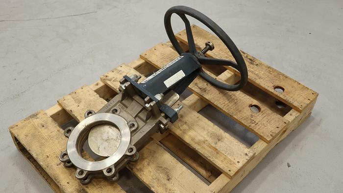 Used Fabri-Valve 6” Hand Operated Knife Gate Valve #45260