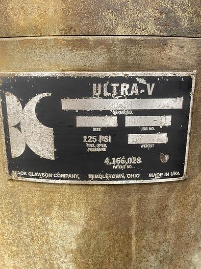 Used Black Clawson UV200 Pressure Screen #44746