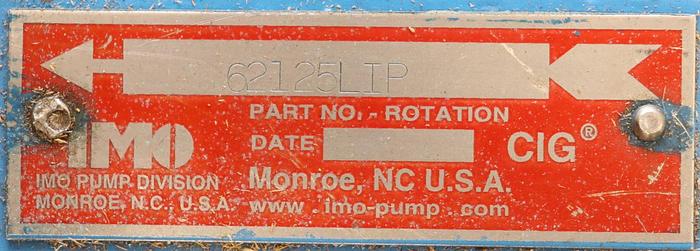 Unused IMO PUMP IMO CIG Hydraulic Gear Pump #46041