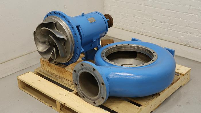 Used Goulds 3196 8x10x15 Pump, SS Casing, 6-Vane SS Impeller #41901