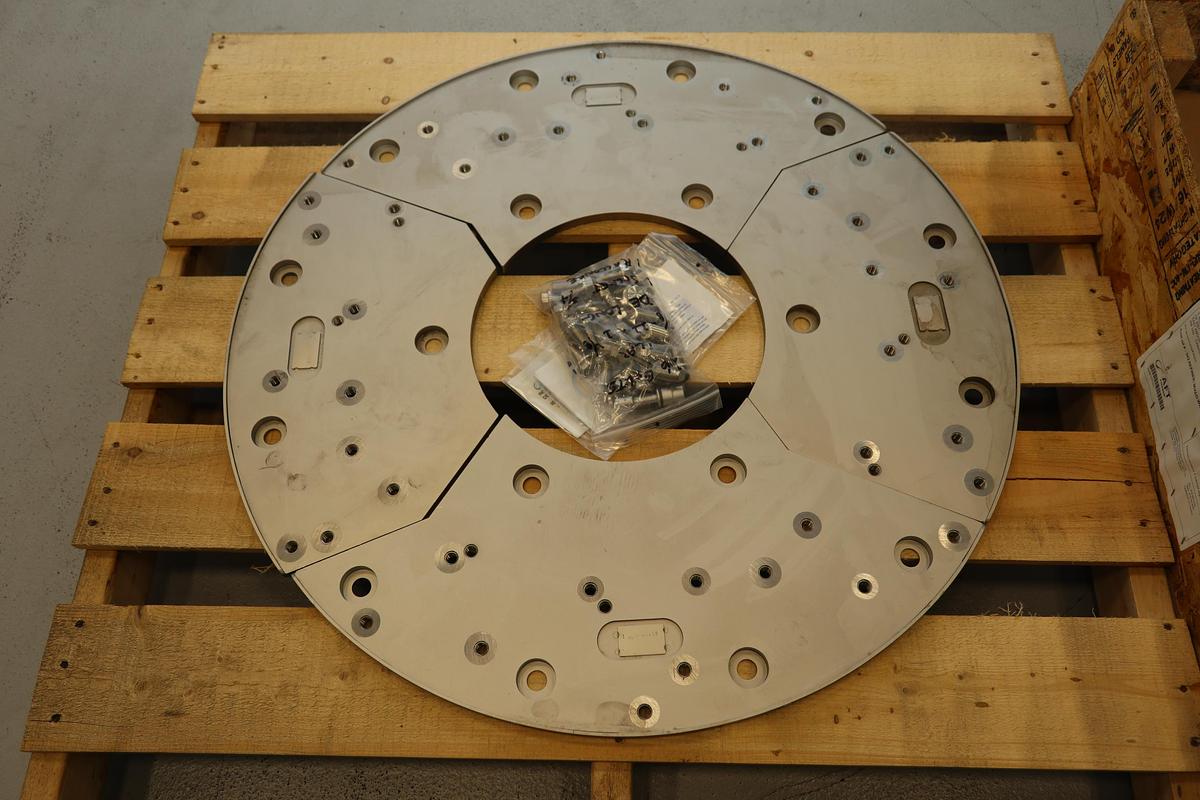 Unused Sprout Waldron AFT 34" Refiner Adapter Plates & Adapter Rings #47434