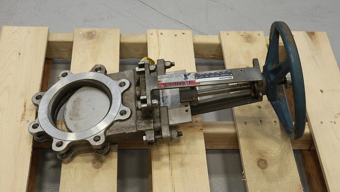Used Dezurik 6" Hand Operated Knife Gate Valve #45942