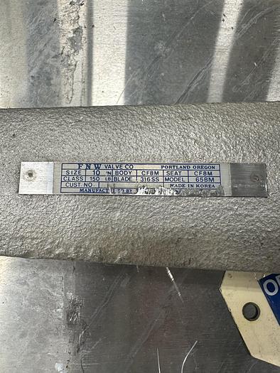 Used FNW 65BM 10" Hand Operated Knife Gate Valve #46360
