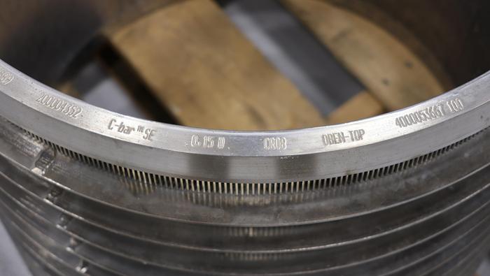 Used Voith VPS 10 Pressure Screen Basket, 0.006" Slots #33539