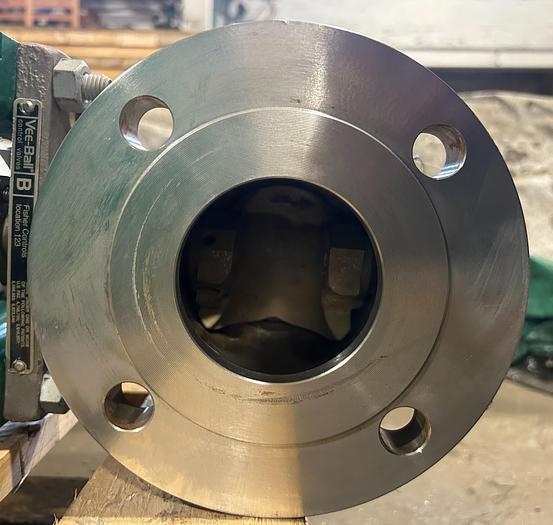 Used Fisher 3" V150 Series B Air Operated Vee Ball Valve #46259