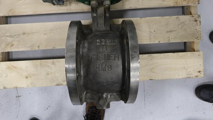 Used Fisher 8" V150 Series B Air Operated Vee Ball Valve #46416