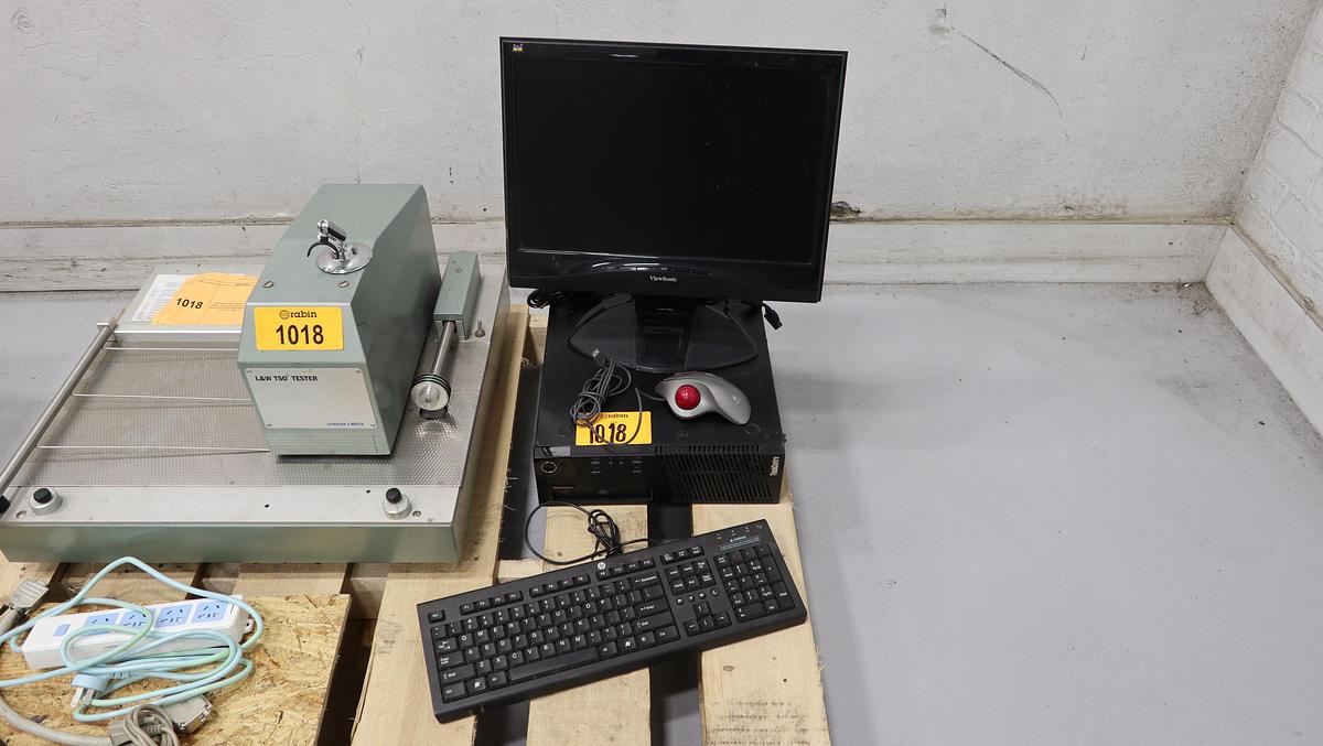 Used Lorentzen & Wettre Automatic TSO Tester With Think Center Work Station #46796