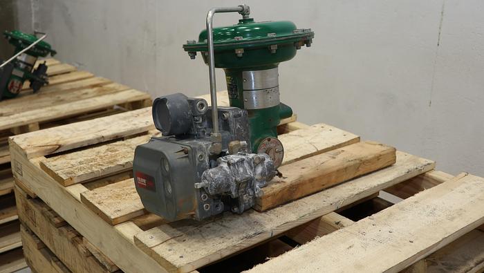 Used Fisher 1" V150 Air Operated Vee Ball Valve #46332