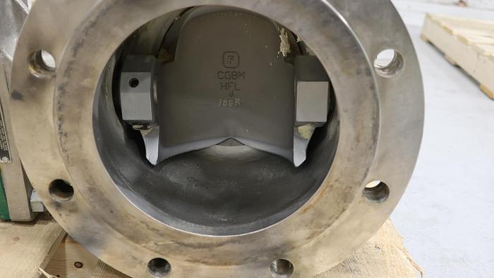 Used Fisher 8" V150 Series B Air Operated Vee Ball Valve #46418