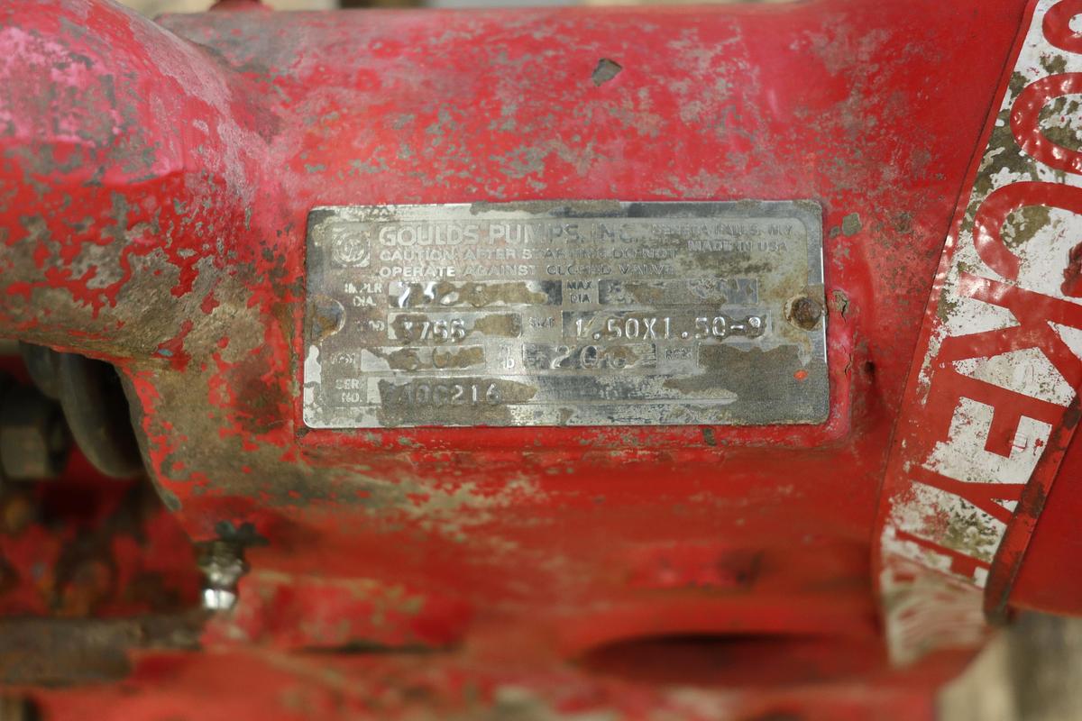 Used Goulds 3755 1.5x1.5x8 Pump #47542