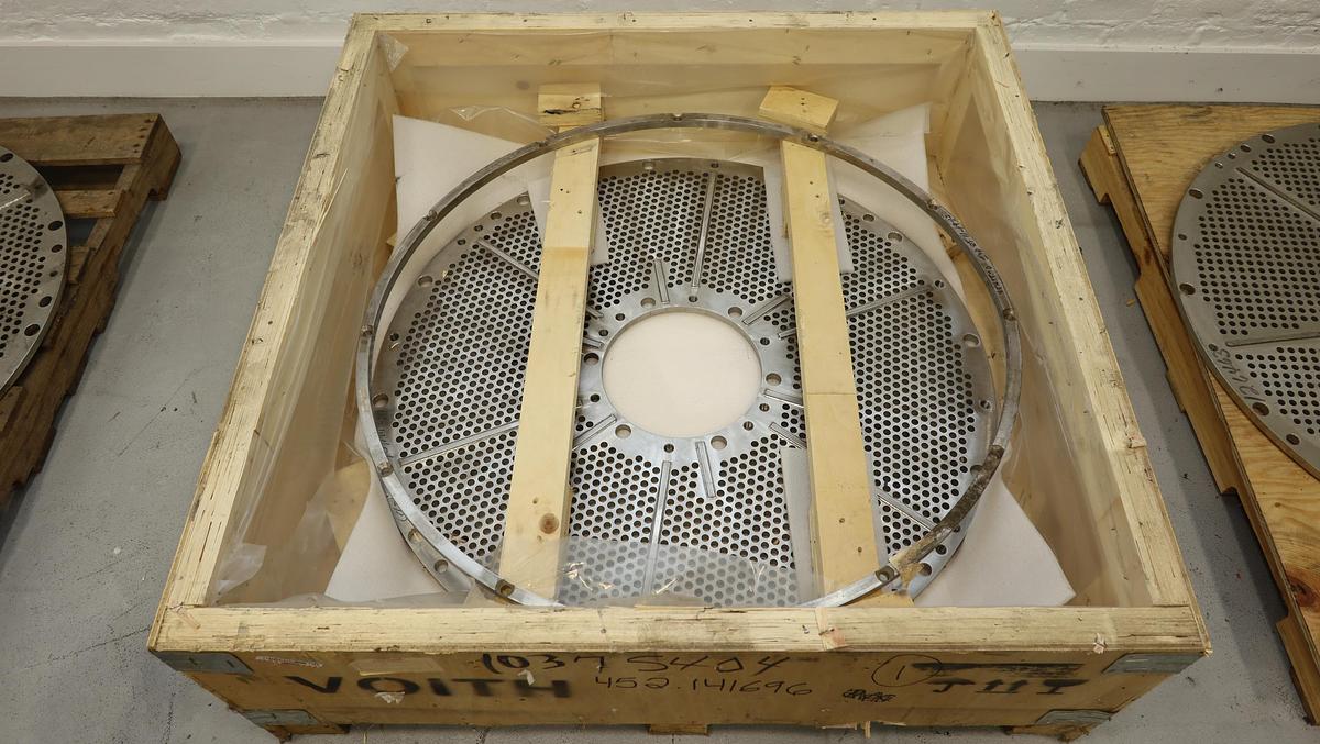 Unused Voith Size 12 Combisorter Extraction Plate with Wear Ring #47016