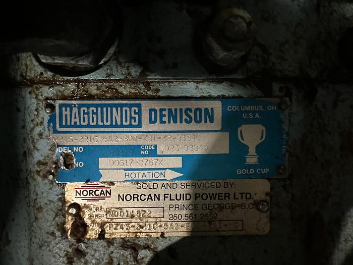 Used Denison Hydraulics P24P-2R1D-5A2-B002B1-M2 Hydraulic Oil Pump System #44844