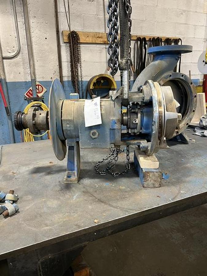 Used Goulds 3180M Power End with 12 5/8" Diameter 5-Vane Impeller  #47048