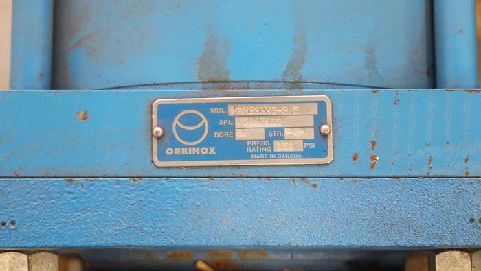 Used Orbinox PANE8NX3-8.5 8" Air Operated Knife Gate Valve #44735