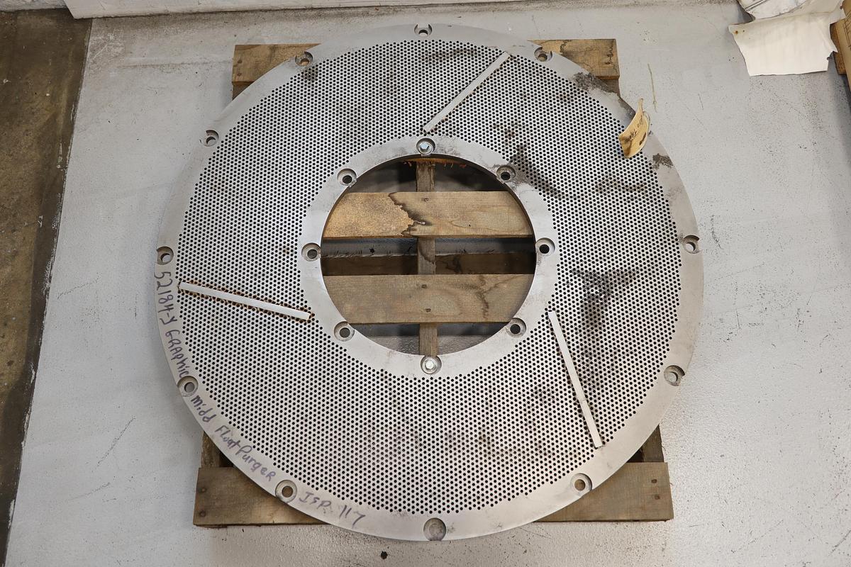 Unused Black Clawson Float Purger Size 150-34 Extraction Plate #47566