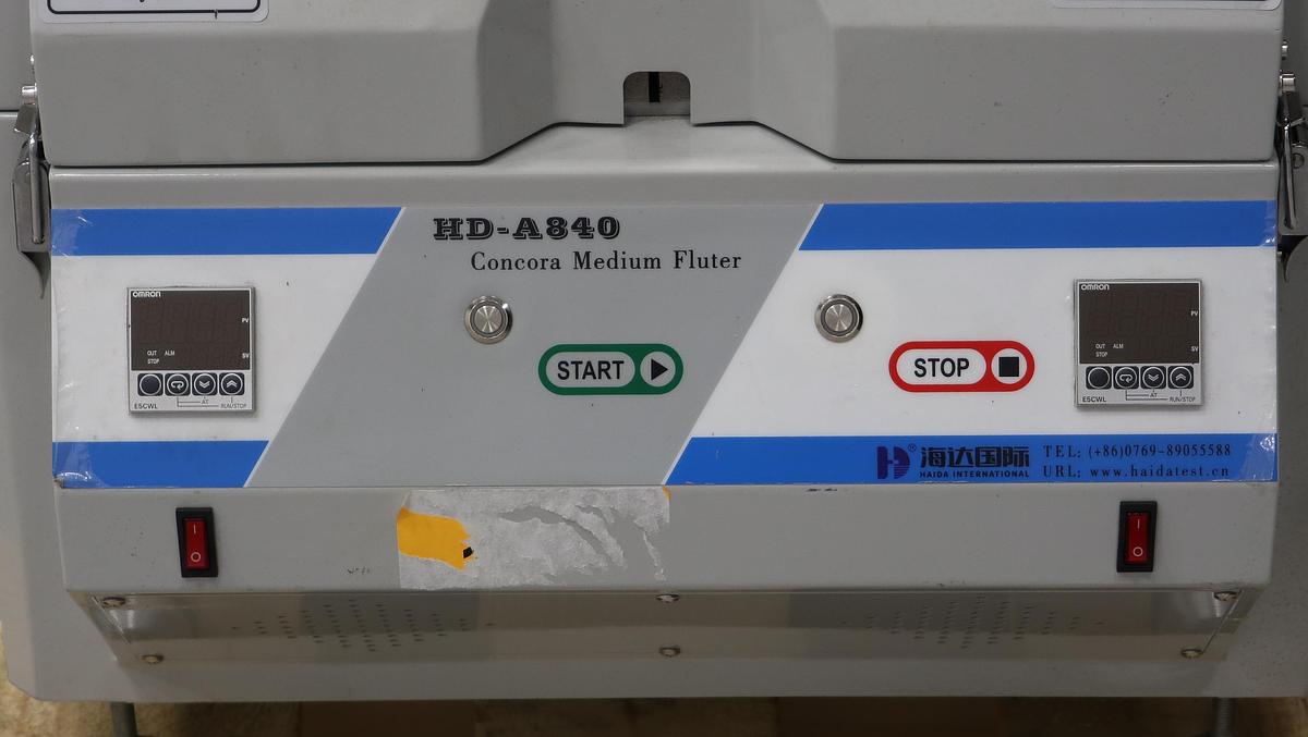 Used Haida International Equipment Co. HD-A840 Concora Medium Fluter Machine #46800