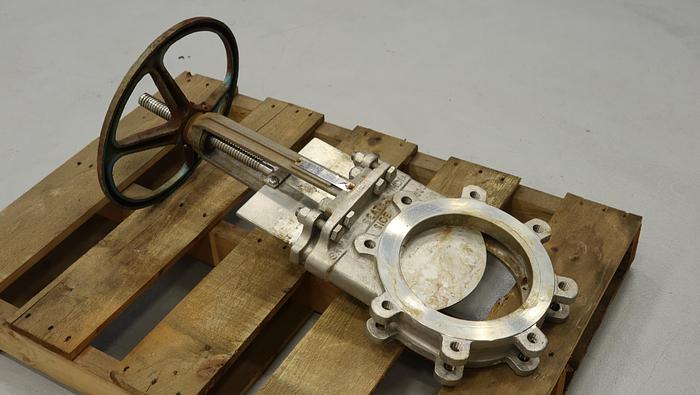 Used National Industrial Supply 8" Hand Operated Knife Gate Valve #44978