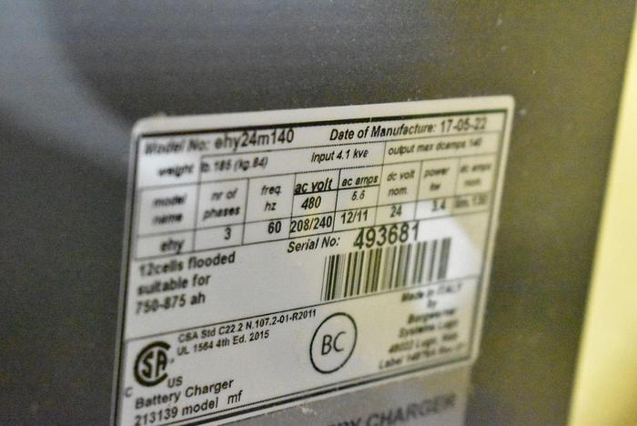 Used RICO R-LPRH-R-120 ELECTRIC UPRIGHT RIDE-ON ROLL HANDLER #45477