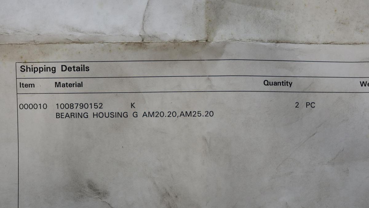 Unused Ahlstrom AM 20/25 Mixer Back Pull Out Housing #46546