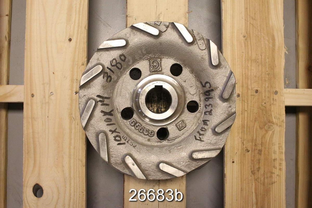 Used Goulds 3175 Goulds 3180, 4X6X14, 12.5" Impeller, 4 Vane Impeller, Stainless Steel #26683