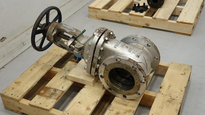 Used Powell Valves 6" Hand Operated Globe Valve #45050