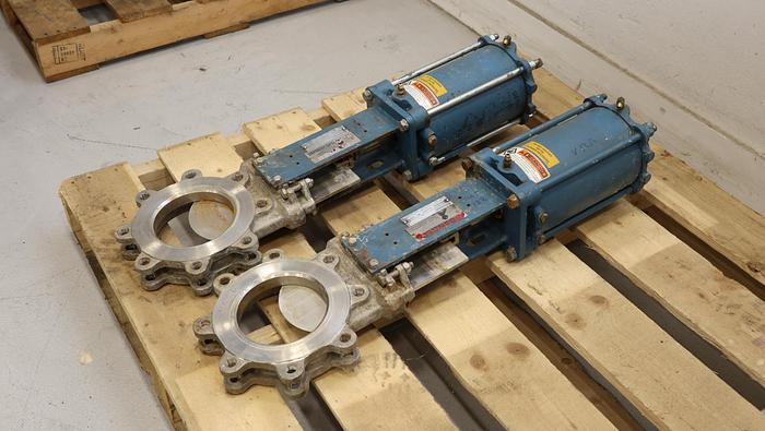 Used Dezurik 6" Air Operated Knife Gate Valve #44808