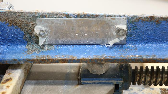 Used Hilton 4” Hand Operated V-Port Knife Gate Valve #45769