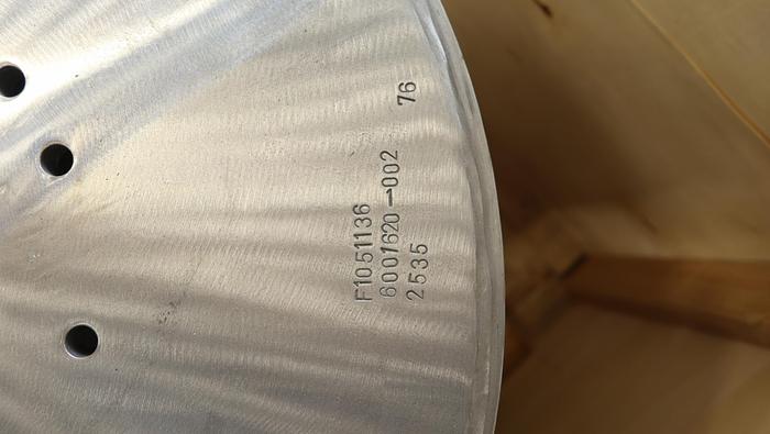 Unused Kadant UV300 Stainless Steel Pressure Screen Rotor #46040