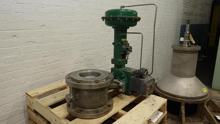 Used Fisher 8" V150 Air Operated Vee Ball Valve #46489