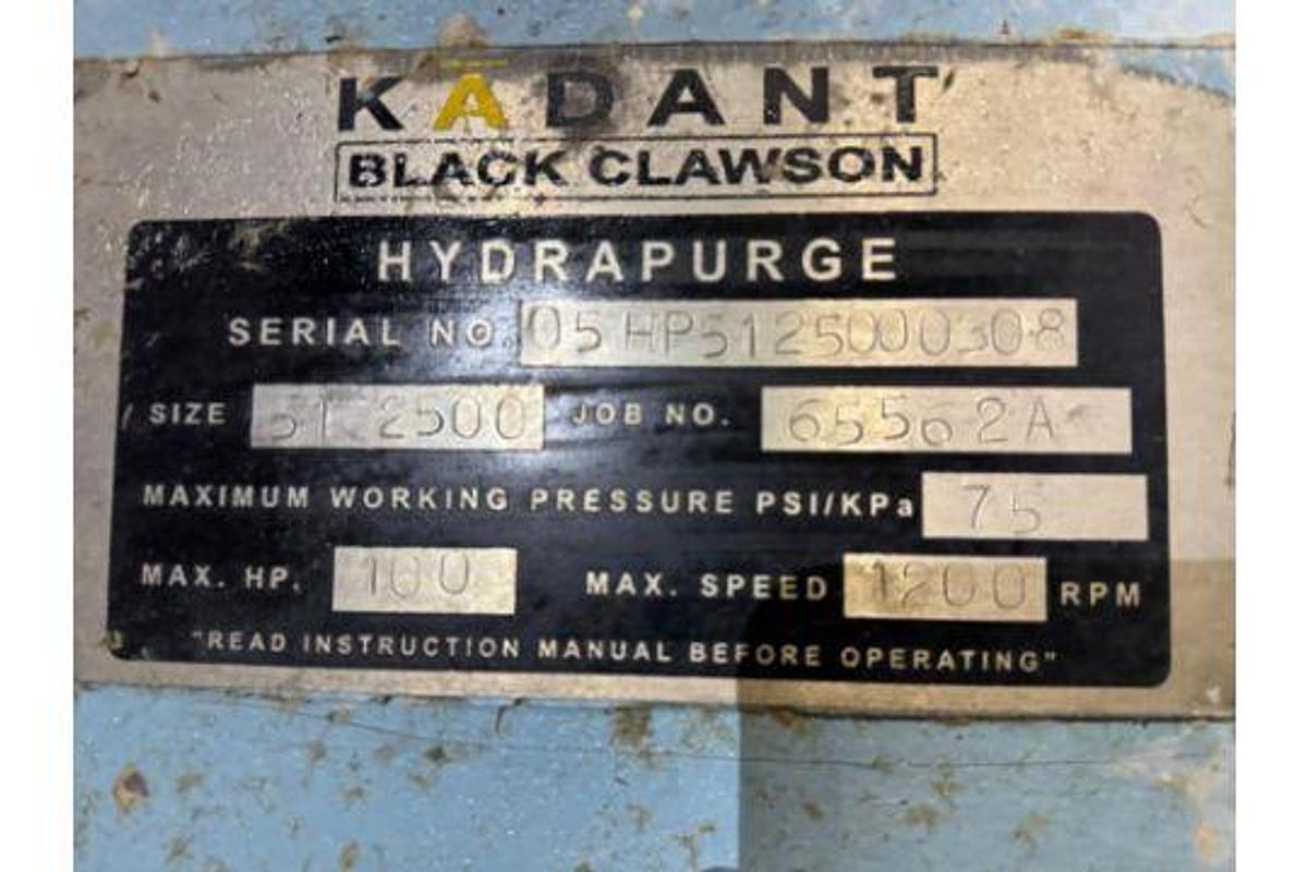 Used Black Clawson/Kadant 51-2500 Hydra Purge #46839