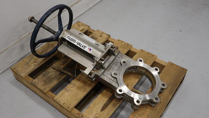 Used Fabri-Valve 8" Hand Operated Knife Gate Valve #44792