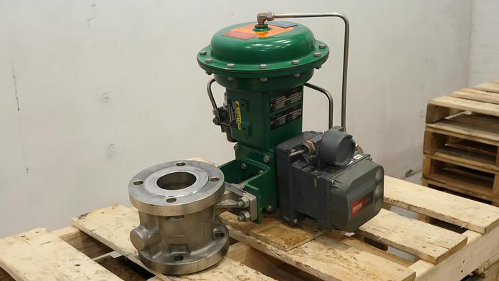 Used Fisher 3" V150 Series B Air Operated Vee Ball Valve #46327